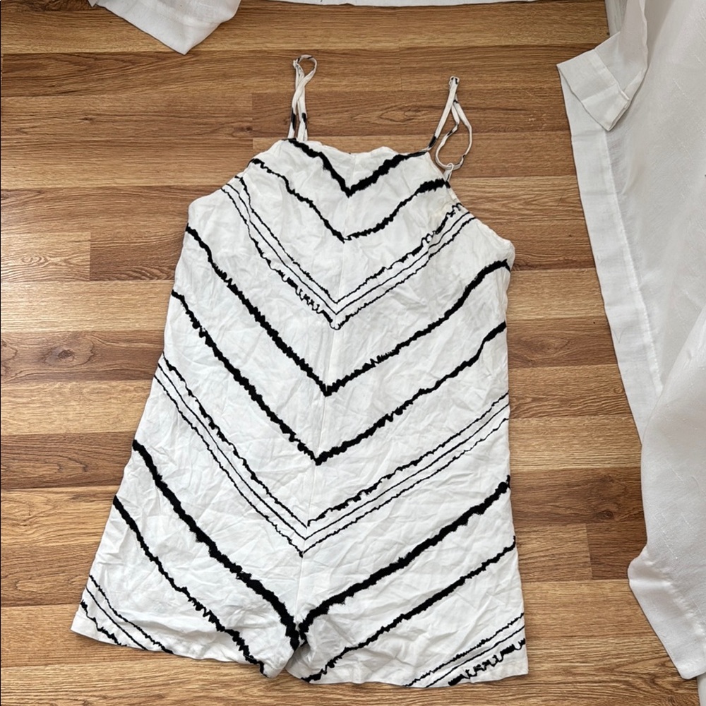 RVCA Monochrome Striped Romper medium